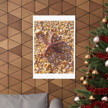 Beach Vibes Matte Vertical Posters, Coastal Decor, Ocean-Themed Wall Art, Nautical Home Decor, Starfish Prints, Summer Aesthetic
